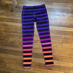 Striped Athleta leggings